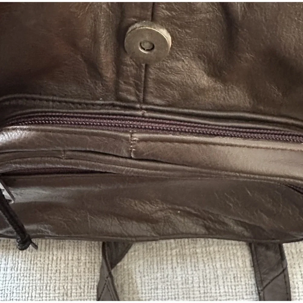 Genuine Brown Leather Backpack Mexico Handmade Sling or Double‎ Strap Unisex